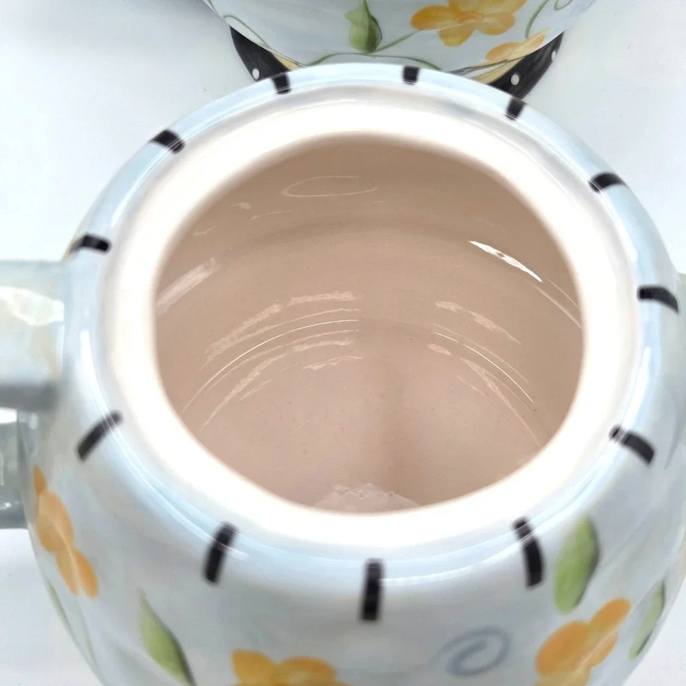 Bella Casa by GANZ Tea For One Nesting Teapot & Teacup Set‎ Cottage Shabby Chic